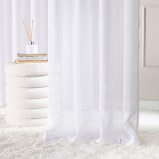 Firana gotowa na taśmie, szerokość 300cm x wysokość 250cm, kolor 001 biały 424121/FGT/001/300250/1