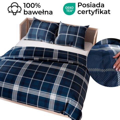 KADENA Komplet pościeli z bawełny satynowej 220x200cm 100097/SAT/000/220200/1 KADENA Komplet pościeli z bawełny satynowej 220x200cm 100097/SAT/000/220200/1