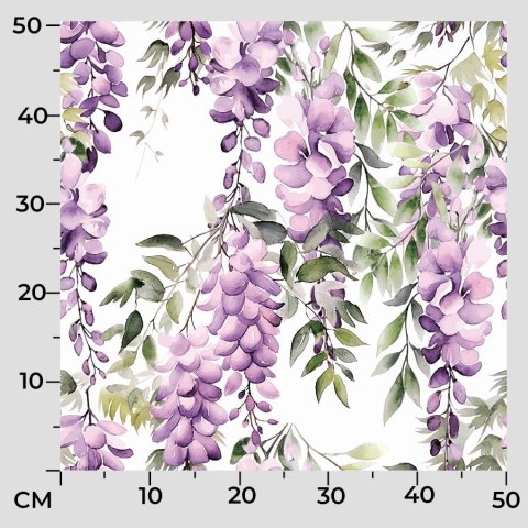 WISTERIA Tkanina dekoracyjna typu MILAS, szerokość 165cm, kolor 001 biały D00309/MIL/001/165000/1 WISTERIA Tkanina dekoracyjna typu MILAS, szerokość 165cm, kolor 001 biały D00309/MIL/001/165000/1
