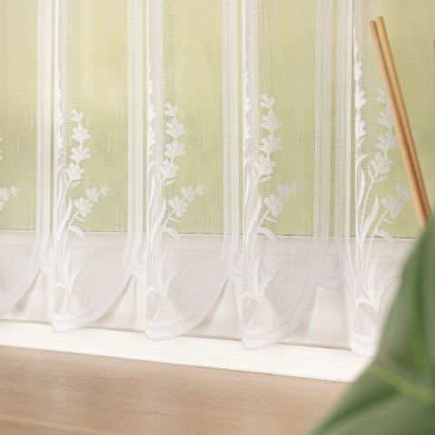 Zazdrostka żakardowa panelowa, wysokość 80cm, kolor 001 biały 023428/000/001/000080/1 Zazdrostka żakardowa panelowa, wysokość 80cm, kolor 001 biały 023428/000/001/000080/1