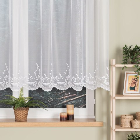AGNIESZKA Firanka żakardowa gotowa, szerokość 300cm x wysokość 130cm, kolor 001 biały 358991/FBP/001/300130/1 AGNIESZKA Firanka żakardowa gotowa, szerokość 300cm x wysokość 130cm, kolor 001 biały 358991/FBP/001/300130/1