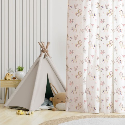 SŁODKIE JEDNOROŻCE Tkanina dekoracyjna typu MILAS SOFT ze wzorem po całości, wysokość 300cm, kolor 001 biały D00236/MIL/001/0003 SŁODKIE JEDNOROŻCE Tkanina dekoracyjna typu MILAS SOFT ze wzorem po całości, wysokość 300cm, kolor 001 biały D00236/MIL/001/0003