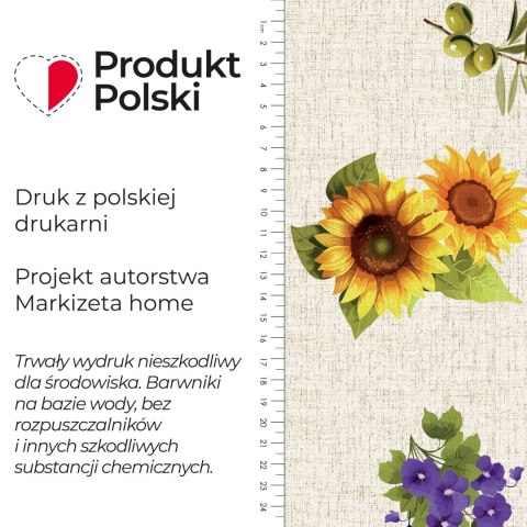 SŁONECZNIKI Z LAWENDĄ Tkanina dekoracyjna OXFORD WODOODPORNY, szerokość 135cm, kolor 009 D00329/OXW/009/135000/1 SŁONECZNIKI Z LAWENDĄ Tkanina dekoracyjna OXFORD WODOODPORNY, szerokość 135cm, kolor 009 D00329/OXW/009/135000/1