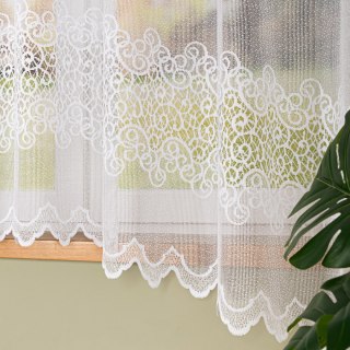 Firanka żakardowa, kolor biały, wysokość 964510/000/001/000180/1
