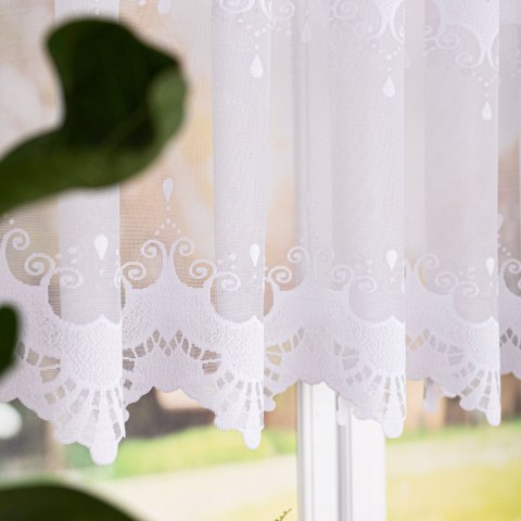 Firanka żakardowa z samym dołem, wysokość 120cm, kolor biały 001 762021/000/001/000120/1 Firanka żakardowa z samym dołem, wysokość 120cm, kolor biały 001 762021/000/001/000120/1