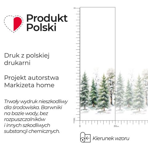 LAS ZIMĄ Firanka z ołowianką WOAL, wysokość 157cm, kolor 002 zielony DBN278/WOA/002/000157/1