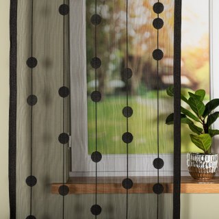 Zazdrostka żakardowa pasowa, wysokość 70cm, kolor biały 001 630005/000/001/000070/1
