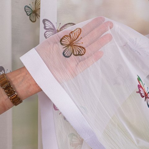 MOTYLKI Firanka żakardowa 023426, wysokość 170cm, kolor 001 biały D00310/000/001/000170/1 MOTYLKI Firanka żakardowa 023426, wysokość 170cm, kolor 001 biały D00310/000/001/000170/1