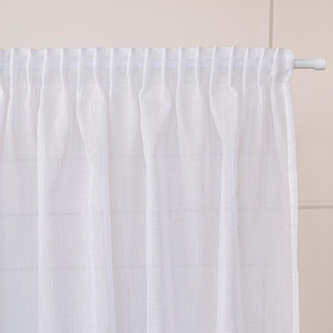 NALA Firana gotowa na taśmie, szerokość 140cm x wysokość 260cm, kolor 001 biała 002022/ZGT/001/140260/1 NALA Firana gotowa na taśmie, szerokość 140cm x wysokość 260cm, kolor 001 biała 002022/ZGT/001/140260/1