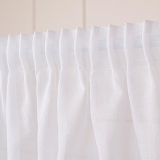 NALA Firana gotowa na taśmie, szerokość 200cm x wysokość 250cm, kolor 001 biała 002022/ZGT/001/200250/1