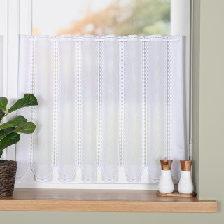 Zazdrostka żakardowa panelowa, wysokość 60cm, kolor 011 biały 023429/000/011/000060/1