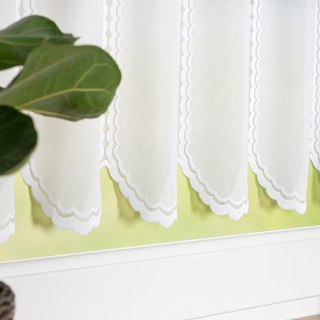 Zazdrostka żakardowa panelowa, wysokość 60cm, kolor 011 biały 023429/000/011/000060/1