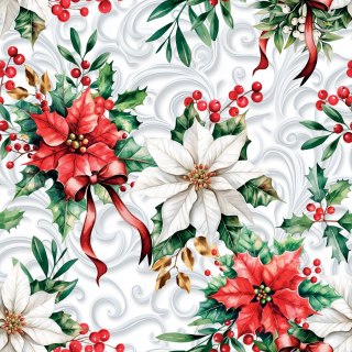 GWIAZDA BETLEJEMSKA Tkanina dekoracyjna NINA WODOODPORNA, 160cm, kolor 001 biały DBN343/NIW/001/160000/1