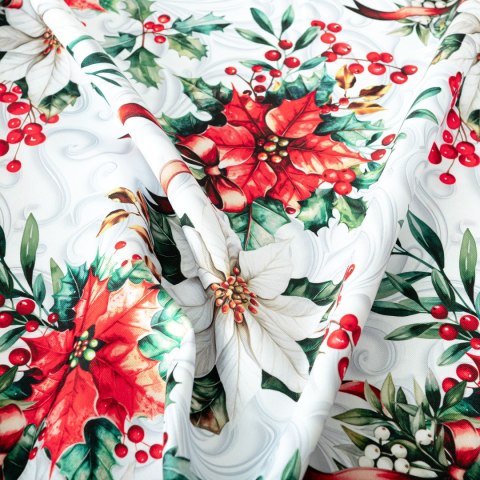 GWIAZDA BETLEJEMSKA Tkanina dekoracyjna NINA WODOODPORNA, 160cm, kolor 001 biały DBN343/NIW/001/160000/1