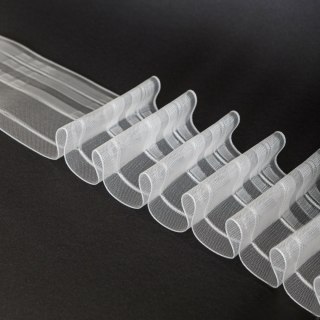 Taśma C1346M "ołówek" 10cm, marszczenie 1:3, transparentna TASMAY/ZP5/300/010000/1