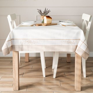 ASTRA Obrus z haftem, szerokość 140cm x wysokość 220cm, kolor 001 biały 241247/KSP/L01/140220/1