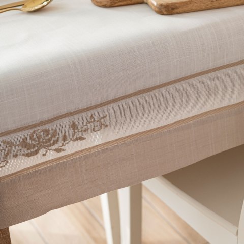 ASTRA Obrus z haftem, szerokość 140cm x wysokość 220cm, kolor 001 biały 241247/KSP/L01/140220/1