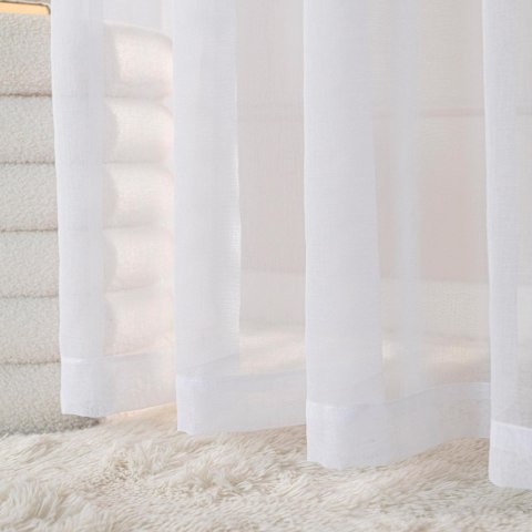 ETAMINA Firana gotowa na taśmie, szerokość 300 x wysokość 250cm, kolor 001 biały ETAMIN/FGT/001/300250/1