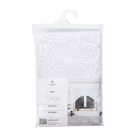 Firanka gotowa żakardowa KINGA 160x330 cm kolor biały