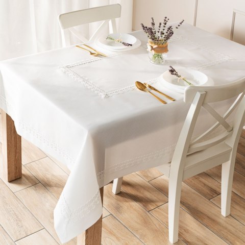 MODENA Obrus z gipiurą, szerokość 140cm x wysokość 220cm, kolor 001 biały 202725/KSP/L01/140220/1