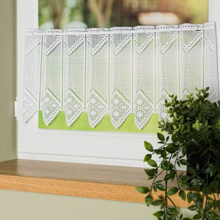 Zazdrostka żakardowa z samym dołem, wysokość 30cm, kolor 001 biały 362870/000/001/000030/1