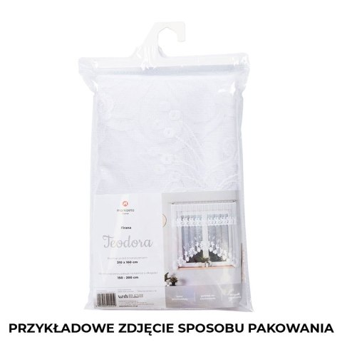 ADELA Firanka żakardowa gotowa, szerokość 400 x wysokość 160cm, kolor 001 biały 361350/FBL/001/400160/1
