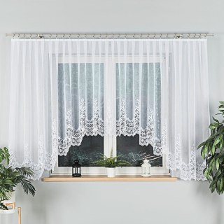 Firanka gotowa żakardowa BERENIKA 160x430 cm kolor biały