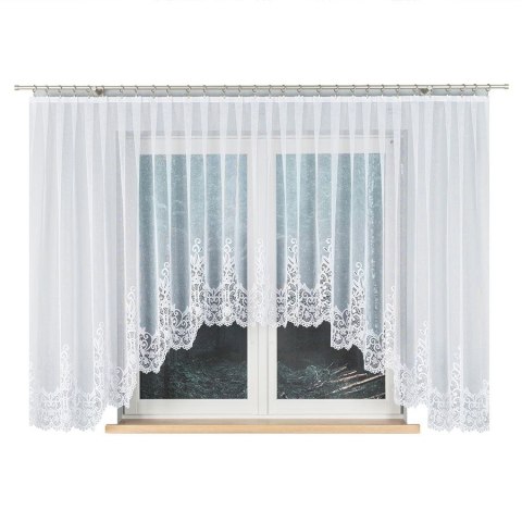 Firanka gotowa żakardowa BERENIKA 160x430 cm kolor biały