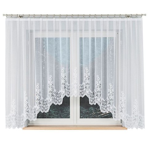 Firanka gotowa żakardowa BERENIKA 160x430 cm kolor biały