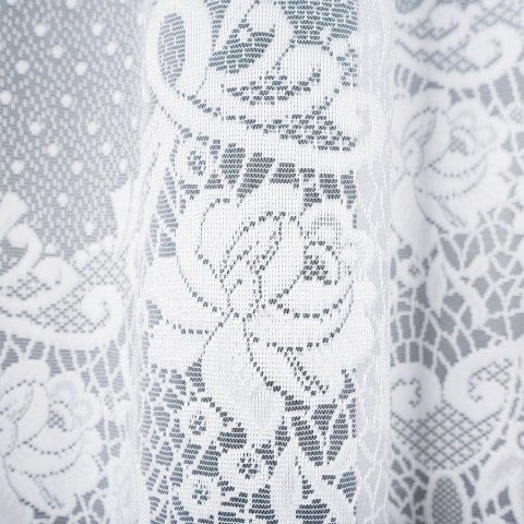 Firanka gotowa żakardowa DEMETRIA 160x300 cm kolor biały