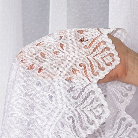 Firanka żakardowa na metry 018534 wysokość 100 cm kolor biały