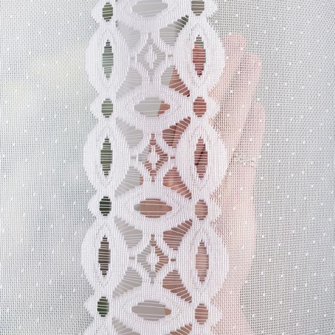 HELENA Firanka żakardowa odpasowana, szerokość 400 x wysokość 160cm, kolor 001 biały S18869/FOP/001/000162/1