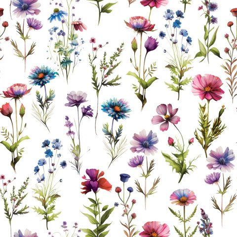 KWIATY POLNE Tkanina dekoracyjna MILAS, szerokość 150cm, kolor 001 D00129/MIL/001/150000/1