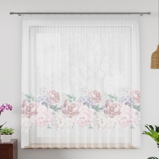 PEONI Firanka z ołowianką WOAL, wysokość 157cm, kolor 001 D00070/WOP/001/000157/1