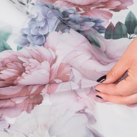 PEONI Firanka z ołowianką WOAL, wysokość 157cm, kolor 001 D00070/WOP/001/000157/1