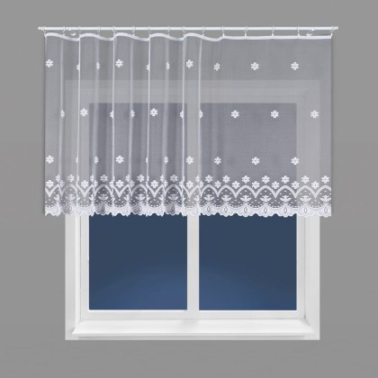 Firanka żakardowa na metry 004421 wysokość 100 cm kolor biały