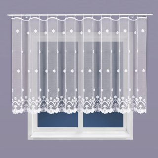 Firanka żakardowa na metry 004421 wysokość 150 cm kolor biały