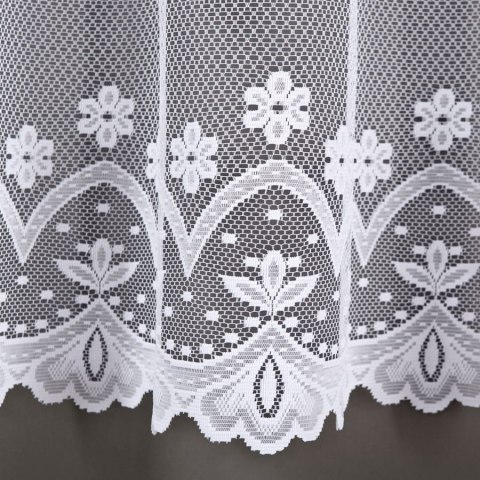 Firanka żakardowa na metry 004421 wysokość 150 cm kolor biały