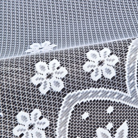 Firanka żakardowa na metry 004421 wysokość 110 cm kolor biały