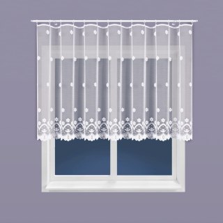 Firanka żakardowa na metry 004421 wysokość 130 cm kolor biały