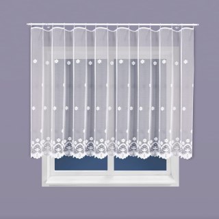 Firanka żakardowa na metry 004421 wysokość 160 cm kolor biały