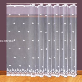 Firanka żakardowa na metry 004421 wysokość 250 cm kolor biały