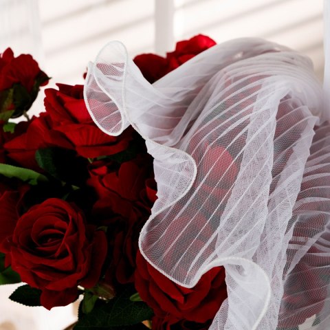 EGRET Firana gotowa na przelotkach, szerokość 140cm x wysokość 250cm, kolor 001 biały 626077/FGP/001/140250/1