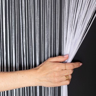 FABIO Makaron żakardowy gotowy, szerokość 100cm x wysokość 250cm, kolor 001 biały 044409/PBP/001/100250/1