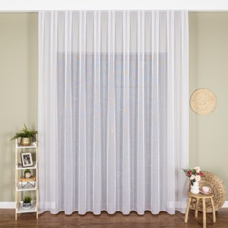 Firanka fantazyjna z ołowianką, wysokość 300cm, kolor 001 biały 002040/OLO/001/000300/1