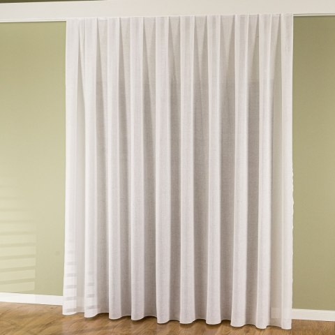 Firanka fantazyjna z ołowianką, wysokość 300cm, kolor 001 biały 424117/OLO/001/000300/1