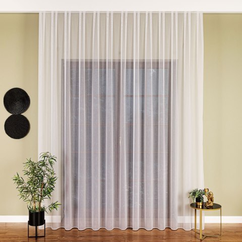 Firanka fantazyjna z ołowianką, wysokość 320cm, kolor 001 biały 018012/OLO/001/000320/1