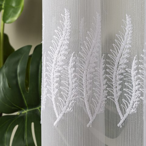 Firanka haftowana, wysokość 285cm, kolor 001 biały FH0034/768/001/000285/1