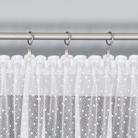 Firanka żakardowa na metry 017480 wysokość 230 cm kolor biały