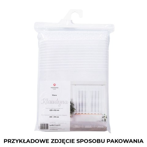 JULITA Firanka żakardowa gotowa, szerokość 300 x wysokość 135cm, kolor 001 biały 361251/FBL/001/300135/1